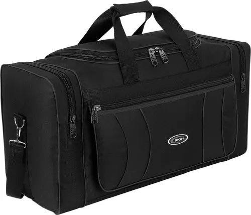 Reisetasche Sporttasche ca.45 L Fitnesstasche Saunatasche SCHWARZ (8165)