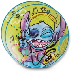 Frühstücksteller Stitch 2tlg. Edelstahl Grün