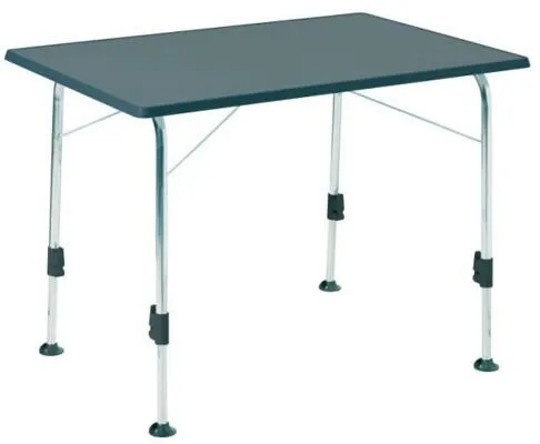 DUKDALF Campingtisch STABILIC III 115 x 70 cm anthrazit - Camping-Möbel mit wetterfester SEVELIT-Tischplatte, ideal für Outdoor-Aktivitäten und besonders stabil durch verstellbare Tischbeine und Seitenspreizen.