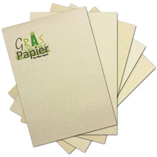 25x ÖKO Briefpapier aus Graspapier DIN A4