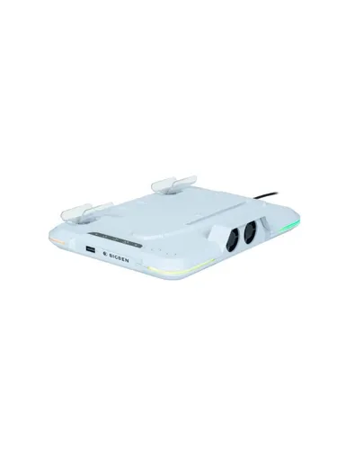 Nacon Ladestation für PlayStation 5 Classic und Slim - Ladegeräte für PlayStation 5 mit 2 magnetischen Ladegeräten, 3 Lüftergeschwindigkeitsstufen und 14 RGB-Lichteffekten für ein einzigartiges Gaming-Erlebnis.