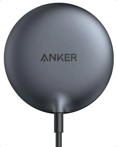 Anker MagGo magnetisches kabelloses Ladegerät - Kabelloses Qi-Ladegerät mit 15W schnellem Laden und Qi2-Zertifizierung für sicheres und effizientes Laden deiner iPhones.