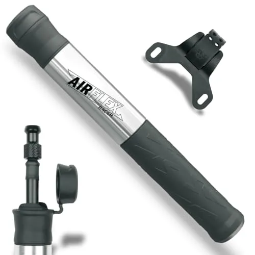 SKS AirFlex Racer Mini-Pumpe Silber 115psi - Luftpumpen, kompakte und leichte Pumpe mit bis zu 115psi, ideal für unterwegs und schnelle Reifenfüllungen.