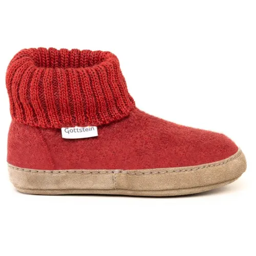 Gottstein Kid's Alpine Boot LE - Hüttenschuhe 27 | EU 27 rot - Hausschuhe aus 100% Wolle, ideal für den Alltag und warmhaltend. Entdecken Sie weitere Top-Angebote von Gottstein im Online-Shop von Bergfreunde.de!
