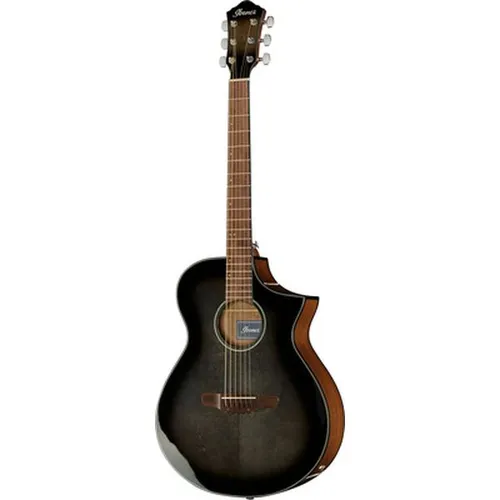 Ibanez AEWC11-TCB Transparent Charcoal Burst - Elegante Akustikgitarre der AEWC Serie mit Fichtendecke und Fishman Sonicore Elektronik für erstklassigen Sound. Ideal für Live-Auftritte und Studioaufnahmen.