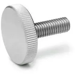 FLACHE RÄNDELSCHRAUBE, EDELSTAHL in weiß von Ganter