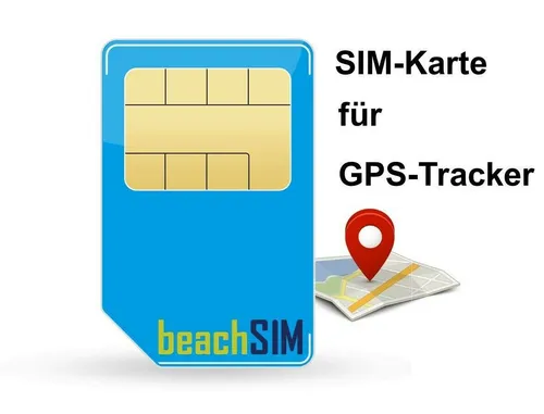 Prepaid SIM-Karte für GPS-Tracker mit 10 € Guthaben von beachsim