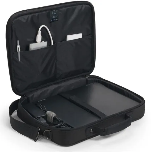 DICOTA Laptoptasche Eco Multi BASE - Schwarz, stilvolle und umweltfreundliche Tasche für Laptops bis 39,6 cm (15 Zoll), ideal für umweltbewusste Nutzer