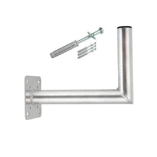 SkyRevolt 35cm Wandhalterung für Satellitenschüssel aus Aluminium - Halterungen für Satellitenschüsseln – Robuste Aluminium-Konstruktion mit 350 mm Wandabstand für stabile Befestigung und maximale Sicherheit.