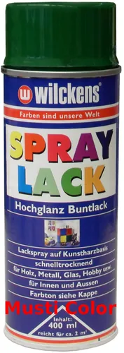 1x400ml Lackspray Farbspray Sprühfarbe Bastelfarbe Hochglanzänd Laubgrün RAL6002