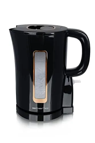 Emerio Wasserkocher WK-125130 - 1,7 Liter, 2200 Watt - Wasserkocher in schwarz mit BPA-freiem Kunststoffgehäuse, 2200 Watt Leistung für schnelles Erhitzen und 360° drehbare Verbindung für einfache Handhabung.