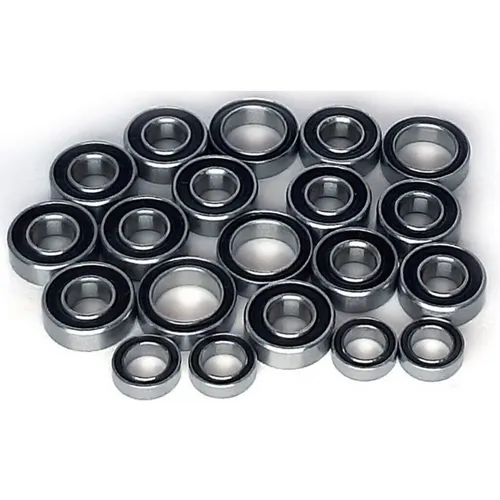 H-Speed HSPB028 Kugellager-Satz TAMIYA TT01/E 20Stk Gummidichtung geölt rostfrei