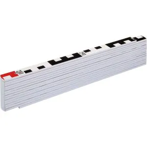 Stabila Zollstock 1407 GEO, 3m, Holz mit Geo-Skalierung - Messwerkzeuge mit integrierten Winkelschema für präzise Messungen, aus hochwertigem, nachhaltigem Buchenholz und witterungsbeständig lackiert für Langlebigkeit.