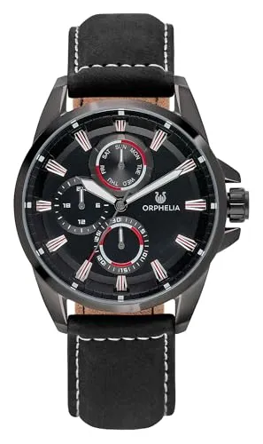 Orphelia Herren Multi Zifferblatt Uhr Eddington mit Echtleder Armband OR71900