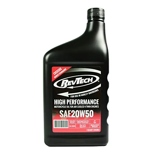 RevTech Hochleistungs SAE 20W50 Motoröl Öl mineralisch für Harley (0,946L)
