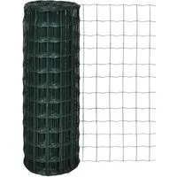 Gartenzaun Maschendraht Gitterzaun 10x1,2m - Robuste Stahlkonstruktion - Dekorative Zäune, langlebiger Maschendrahtzaun aus beschichtetem Stahl, ideal für Gartenabgrenzungen und Sichtschutz.