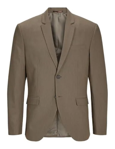JACK&JONES Herren Jprbushwick Harry Blazer Slim Anzugjacke, Greige/Checks:Slim FIT, 60
