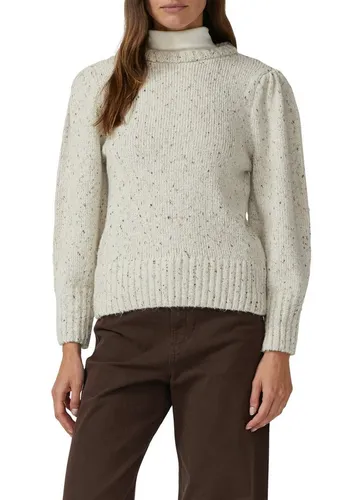s.Oliver RED LABEL Regular Fit Strickpullover in Offwhite, Größe 34 - Der Damen Strickpullover von s.Oliver RED LABEL punktet mit modernem Design und bequemer Regular-Fit Passform. Die Ballonärmel und die weiche Verarbeitung machen ihn zum idealen Begleiter für entspannte Anlässe.
