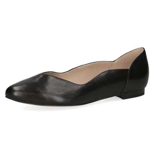 Caprice Pumps 9-22200-42 - Elegante Pumps mit CAP Memotion - Hausschuhe in Größe 37, schwarz strukturiert aus 100% Leder, mit innovativer CAP Memotion Dämpfung für optimalen Komfort und Unterstützung den ganzen Tag.