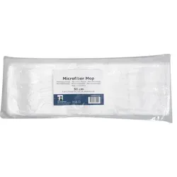 Wischmop Abena Microfasermop Standard Mopp weiß 50 cm Pack 5 Möppe, passend für alle gängigen Klapphalter mit Tasche
