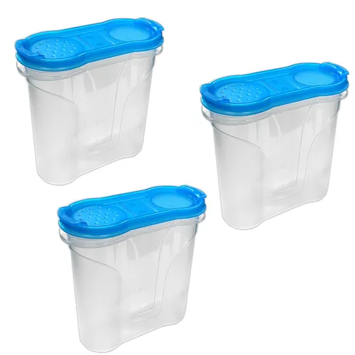 3er Set Schüttdose 300 ml Frischhaltedosen Streudosen Gewürzdose Vorratsdosen