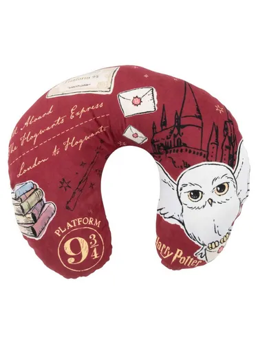 United Labels® Dekokissen Harry Potter Hedwig Reise Nackenkissen Reisekissen Nackenhörnchen