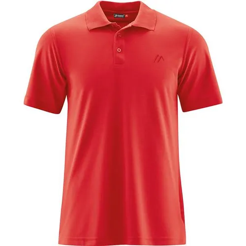 Maier Sports Hr. Ulrich Poloshirt M - Trainingsbekleidung aus 100% Polyester, atmungsaktiv und ideal für sportliche Aktivitäten in der Farbe rot.