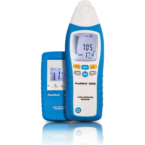 PeakTech 3435 Leitungssuchgerät mit Sender & Empfänger - KABELZANGEN - Das leistungsstarke Leitungssuchgerät P 3435 findet spannungsführende und spannungsfreie Leitungen bis 2m Tiefe. Ideal für Neuinstallationen und Kabelbrüche, inklusive 3 Jahre Garantie.