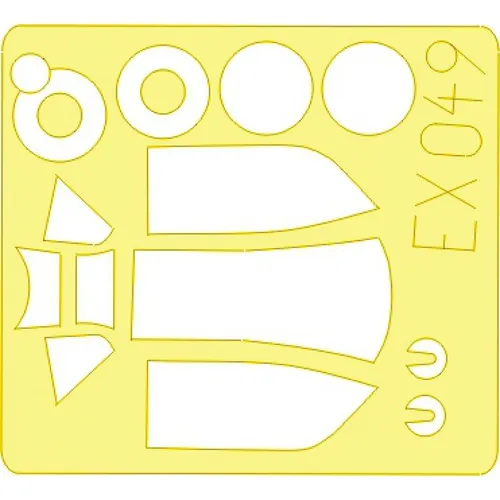 MW22 EDUARD EX049 BF 109K  1/48 MASK for HASEGAWA