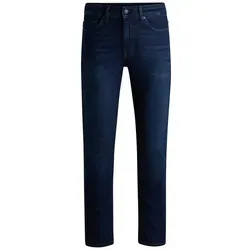 BOSS Herren Jeans Trousers Delaware BO 10263385 01 - Dunkelblaue Jeans mit mittlerer Bundhöhe, schmalem Beinverlauf und praktischen Taschen für einen modernen Look.