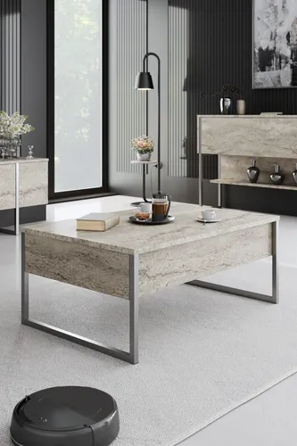 Skye Decor Luxe Travertine Couchtisch 90x40x60 cm