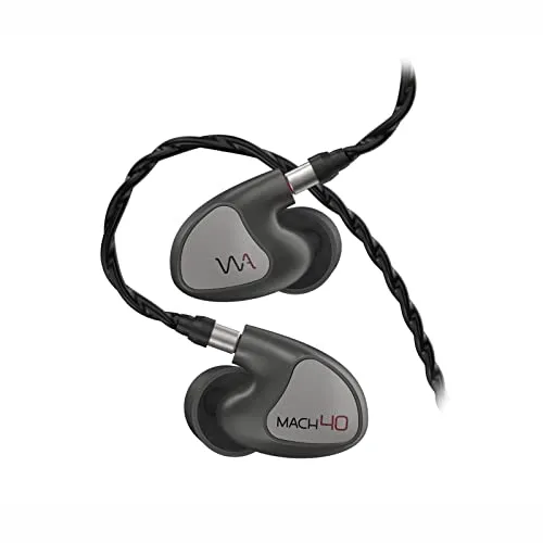 Westone Audio - Mach 40 Universal IEM Wired Earbuds - 4 Balanced Armature Driver Professional Musiker in Ear Monitor Kopfhörer mit Linum® SuperBaX™ T2 Kabel