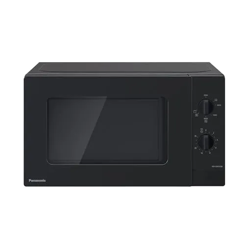 Panasonic NN-GM22QBEPG Mikrowelle, Grau 800W - Kompakte Mikrowelle mit 5 Leistungsstufen und 1.000W Grill für schnelles Garen, Auftauen und Rösten. Ideal für kleine Küchen und einfache Bedienung.