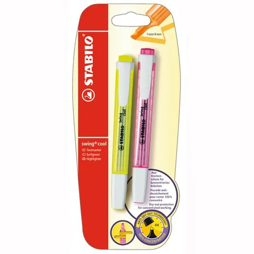 Stift STABILO swing cool gelb/pink