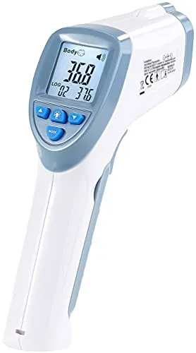 newgen medicals Stirnthermometer: Medizinisches 2in1-Infrarot-Stirn- & Oberflächen-Thermometer (Digitales Fieberthermometer, Fieberthermometer kontaktlos, Kontaktlose)