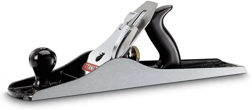 Raubankhobel Bailey Nr. 6 schwarz/silber - Handwerkzeug für präzises Planhobeln großer Holzflächen, mit verstellbarer Maulbreite und Schnitttiefen-Einstellung für optimale Ergebnisse.