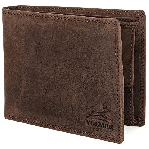 Fa.Volmer ® Herren Geldbörse mit RFID-Schutz in braun von Fa.Volmer
