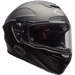 Bell Race Star Flex DLX Solid Integralhelm - Matt Schwarz - M - Motorradhelm mit 3K-Carbon-Schale, 10 % leichter und innovativem Velocity Flow Ventilation System für maximale Kühlung und Komfort bei jedem Rennen.