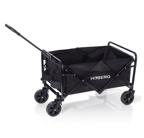Produktbild Hoberg Faltbollerwagen mit Bremsen – Schwarz
