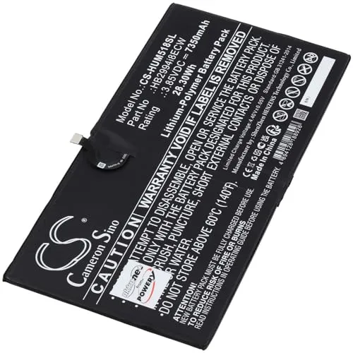 Powery Akku für Huawei Typ HB2994i8ECW - 7350 mAh - Notebook-Akkus mit 7350 mAh Kapazität, ideal für lange Einsatzzeiten ohne Ladeunterbrechung.