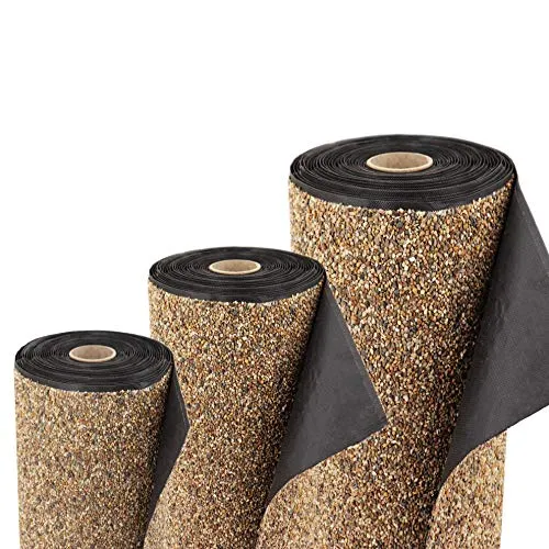 Aquagart Steinfolie 4m x 0,4m - Natursteinoptik für Teichrand und Bachlauf - Teichfolie in sandfarben mit natürlicher Steinoptik, ideal für Gartenteiche und Bachläufe. Strapazierfähig, UV-stabil und einfach zu verlegen für eine langlebige Gartengestaltung.