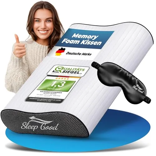 Sleep Good Nackenstützkissen höhenverstellbar mit Spannbezug