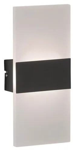 Fischer & Honsel Wandleuchte Foder | Sandschwarz - Lampen mit langlebigen, energieeffizienten LED-Leuchtmitteln und einfachem Schalter für bequeme Bedienung. Hochwertige Verarbeitung in stilvollem Sandschwarz.