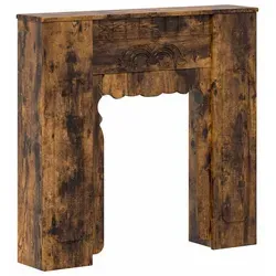 vidaXL Kaminumrandung Raucheiche 93 x 20 x 89 cm Holzwerkstoff - Braun