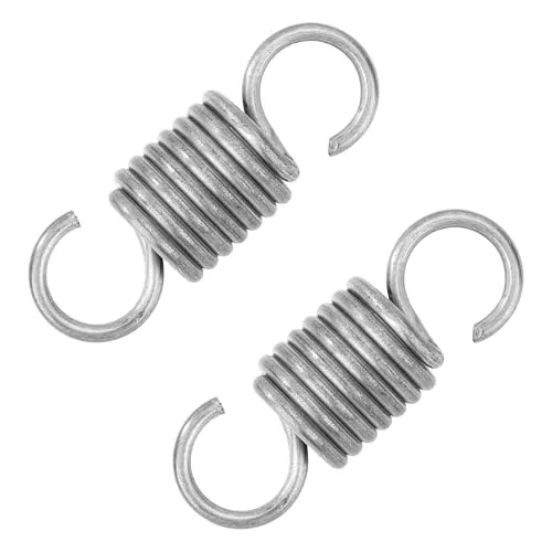 GUNGY Zugfedern mit Haken Edelstahl Zugfeder Spannfeder 50mm Außendurchmesser 18mm Drahtdurchmesser 2,5mm Maximale Zugkraft 17,9kg 2,5x18x50mm 2 Stück