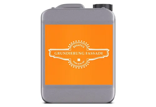 BEKATEQ Fassadengrundierung BE-516 Grundierung für Fassade, 1L reicht für ca. 10 m², Grundierung Fassade & Wand, Tiefengrund, Haftgrund, Wandgrundierung