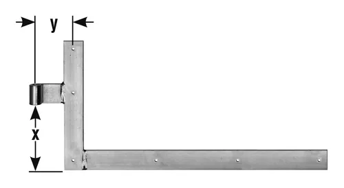 Pollmann Winkelbänder D20 400 x 800 mm hell verzinkt - 1174080 - Grobe Eisenwaren, robust und langlebig, ideal für stabile Konstruktionen und Möbelprojekte.