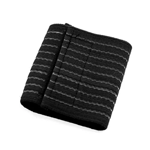 sourcing map Schwarz elastisch Sport Handgelenk Klammer Band Handpalme Bandage Schutz