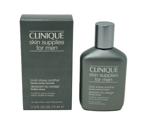 Clinique Skin Supplies for Men - Post-Shave Soother 75 ml - Leichte Creme für eine sanfte Pflege nach der Rasur. Ideal für empfindliche Haut, zieht schnell ein und sorgt für ein angenehmes Hautgefühl.