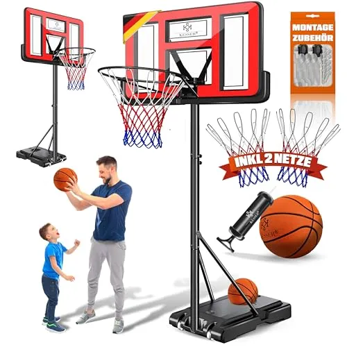 KESSER® Basketballkorb Premium mit Ständer und Rollen